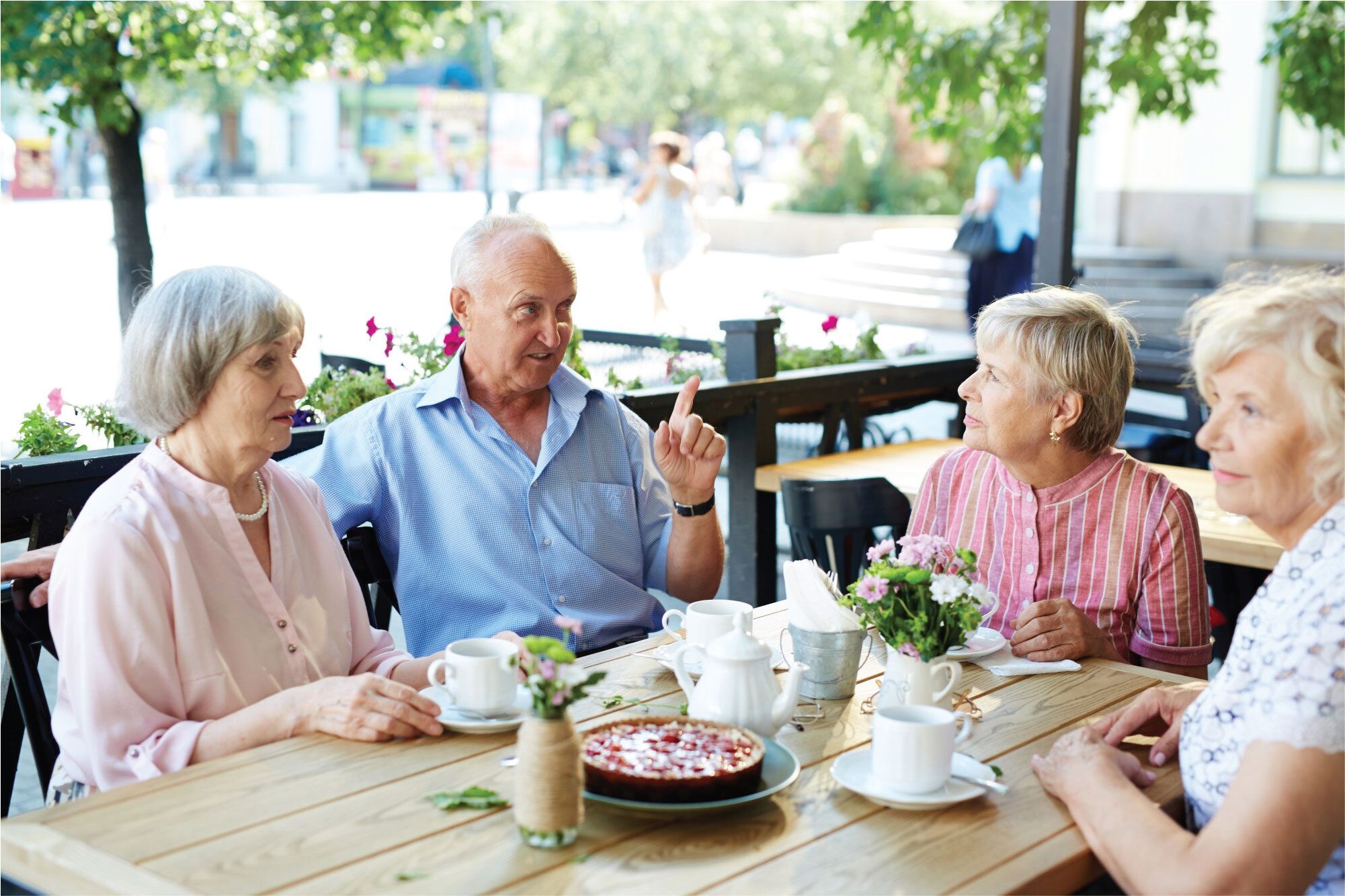 Creative arts therapy in a senior living community
