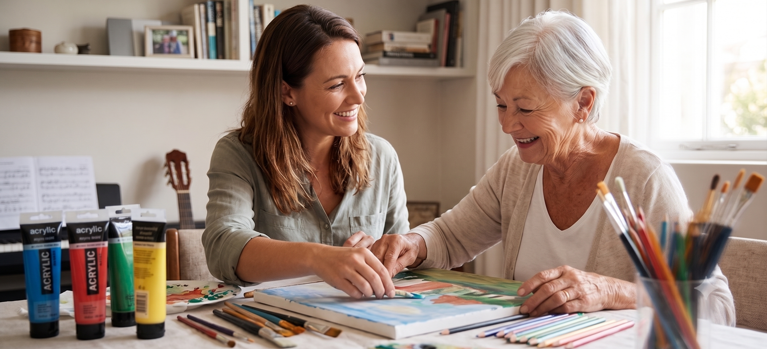 Creative arts therapy for seniors