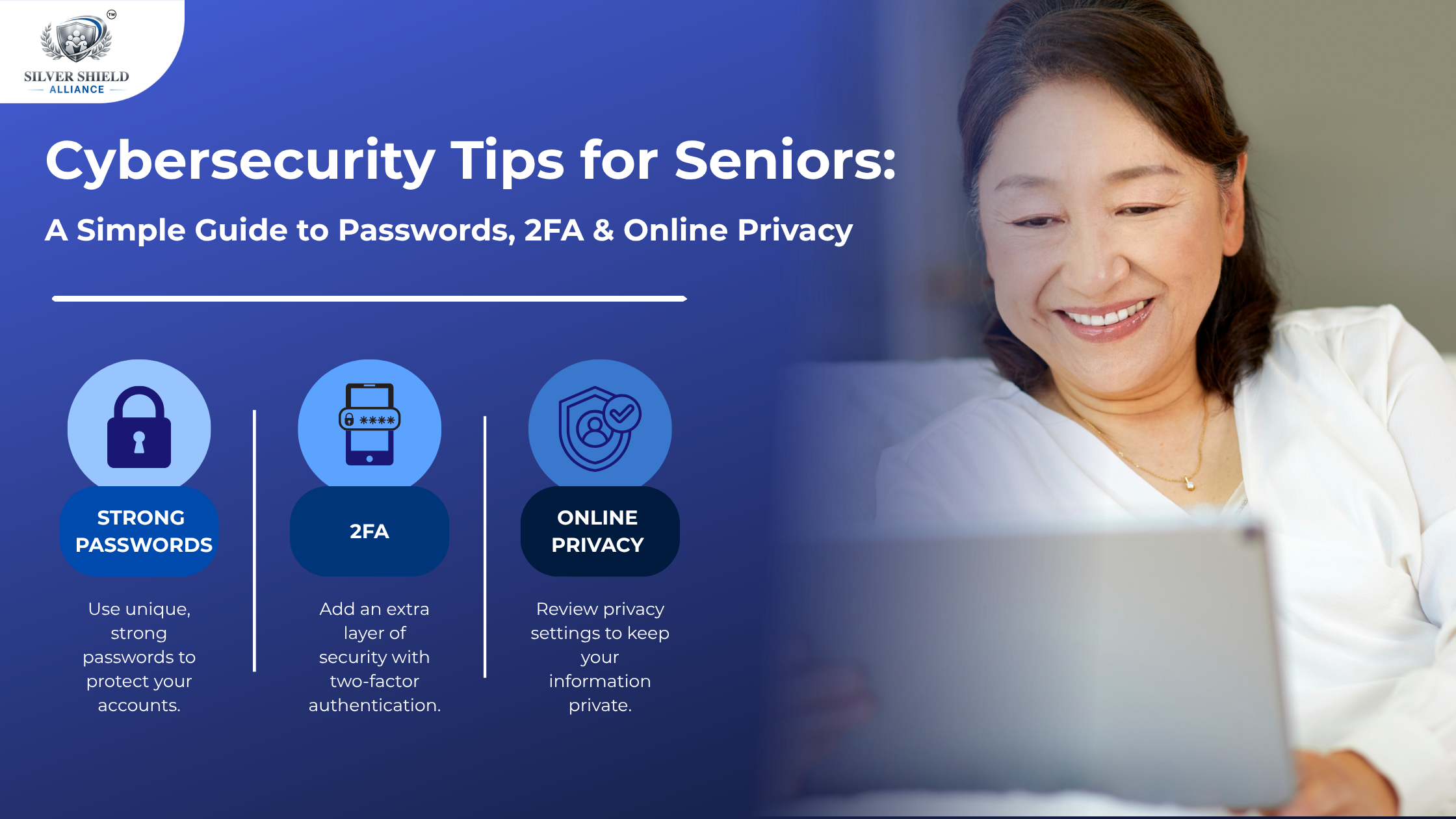 Cybersecurity Tips for Seniors: A Simple Guide to Passwords, 2FA & Online Privacy